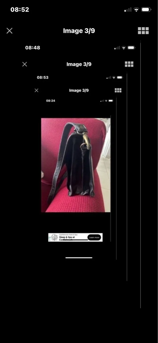 Hexagona Leather Shoulder Bag - Image 3