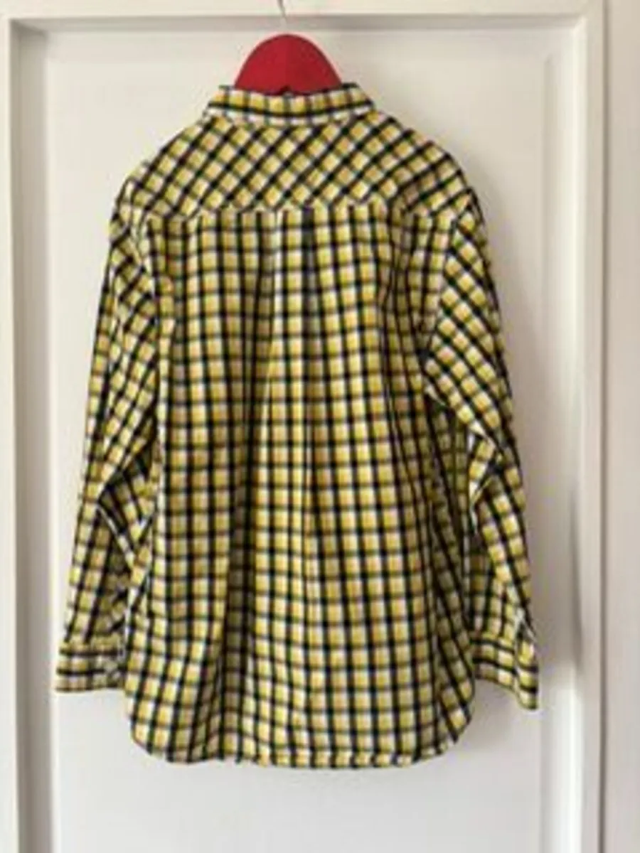 Tommy Hilfiger Yellow check shirt age 7-8 - Image 2