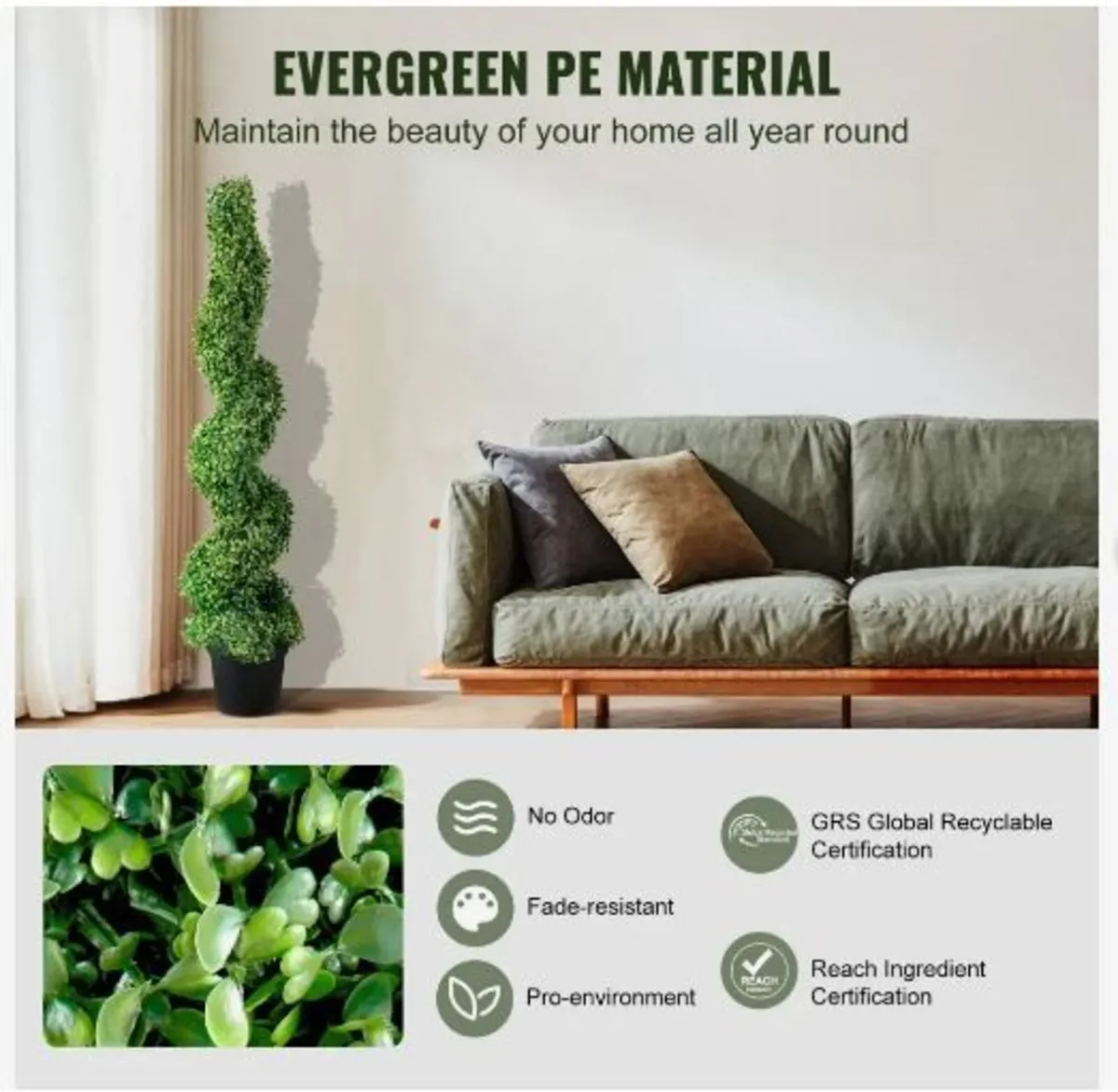 Artificial Topiaries Boxwood Trees - Image 3