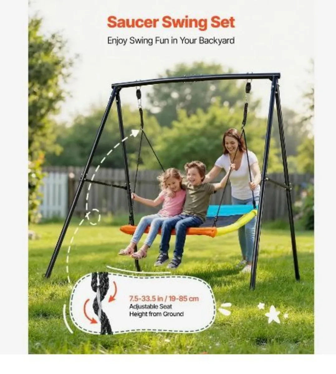 Swing Set for Backyard, 150 x 81 cm - Image 3