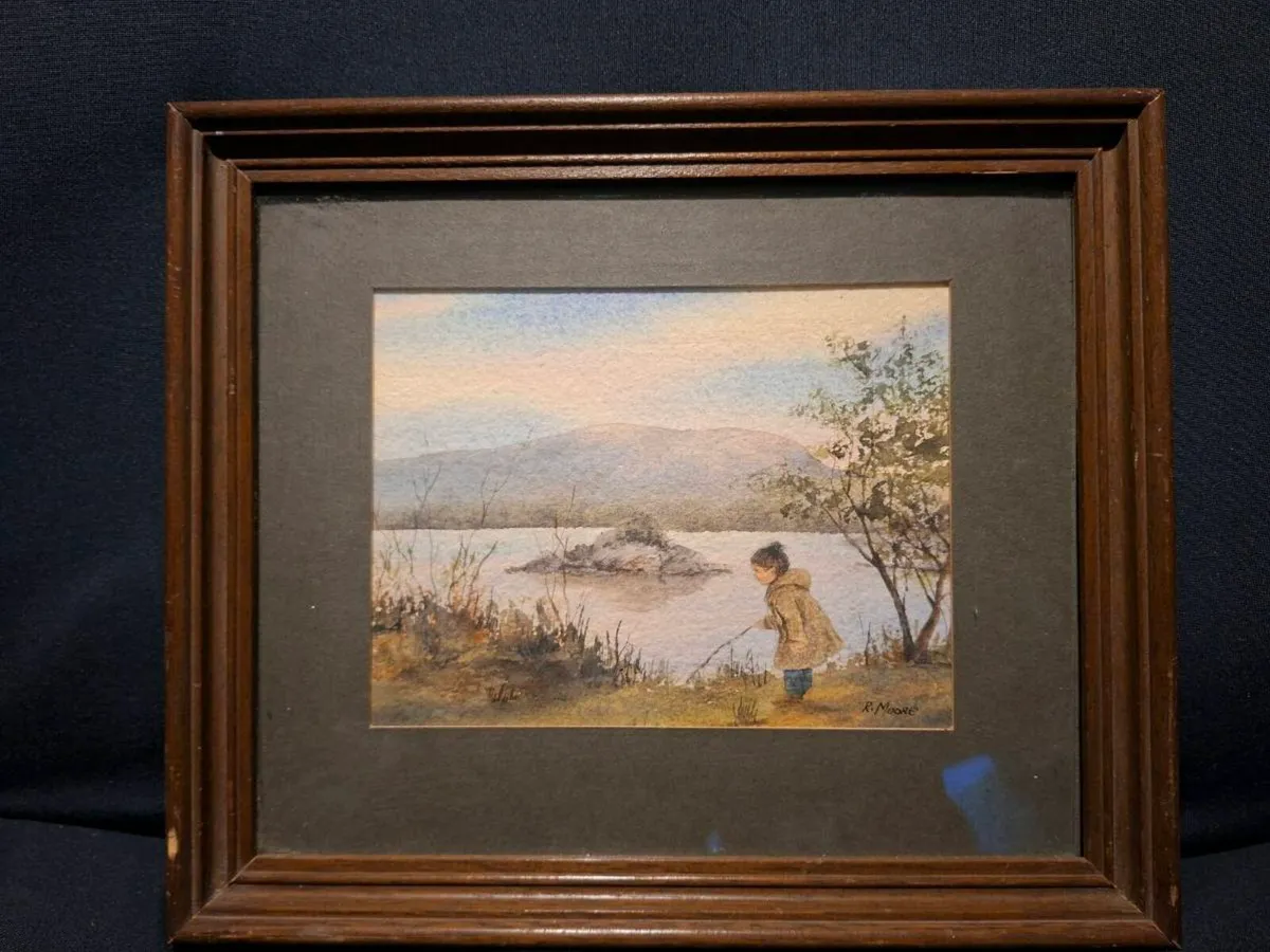 R.Moore signed Original Watercolour Painting - Image 1