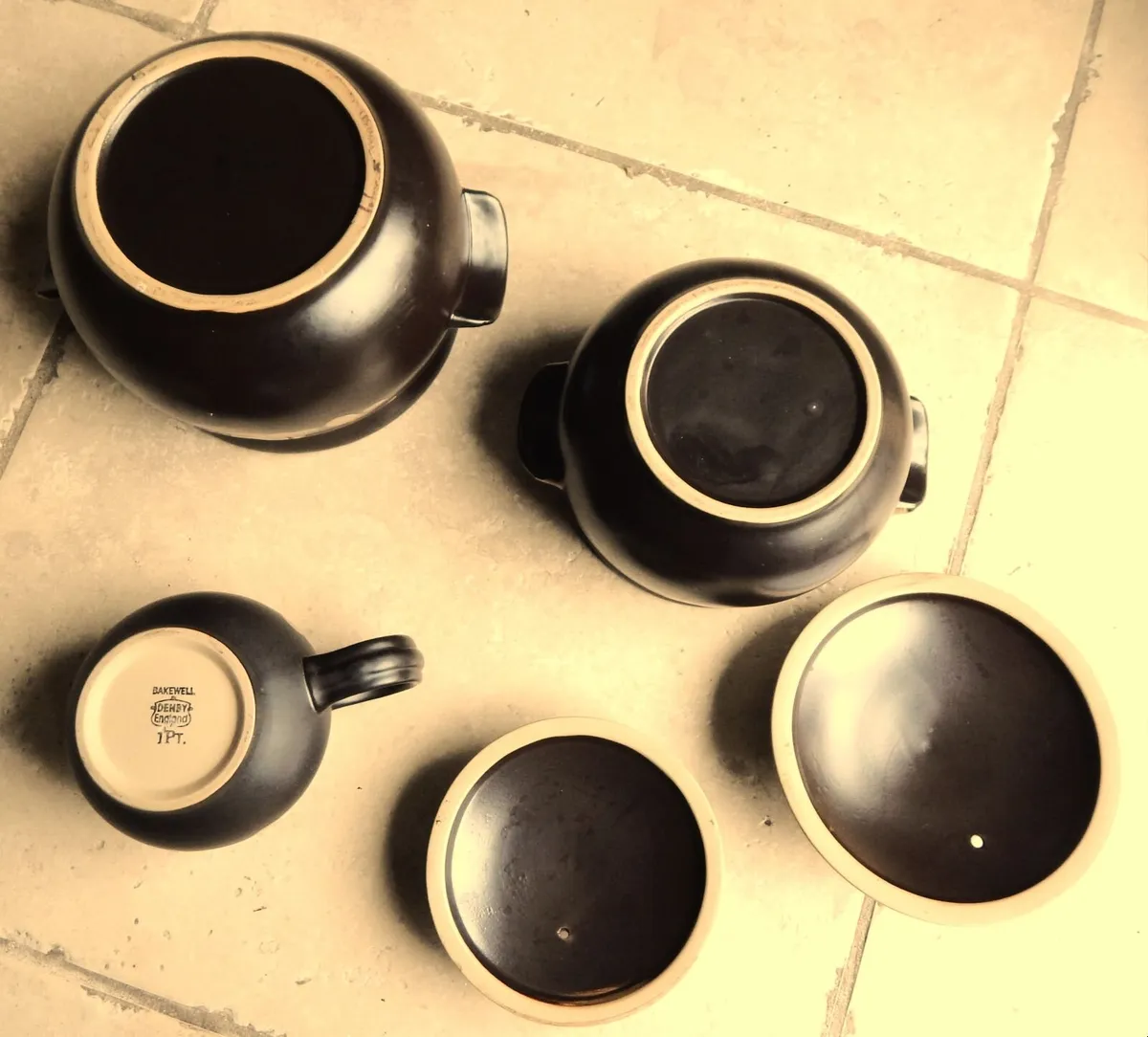 2 Denby Lidded Casserole Dishes and Jug - Image 3