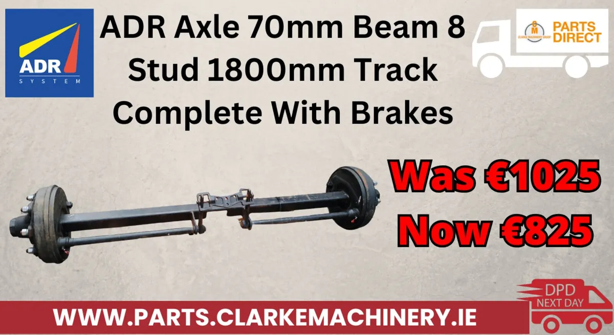 ADR Axle 70 x 1800mm 8 Stud
