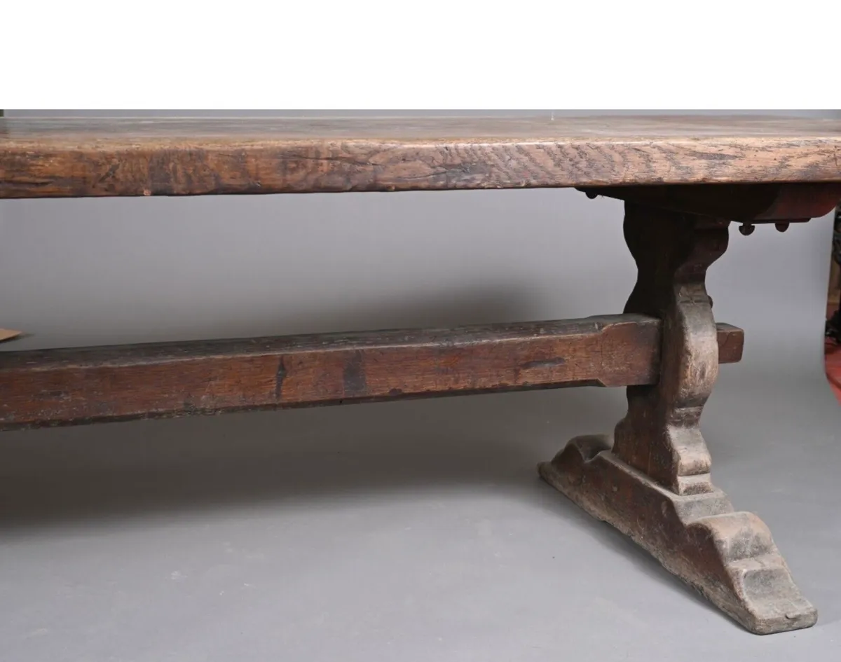 20th Century French Oak Refectory Table - Image 4