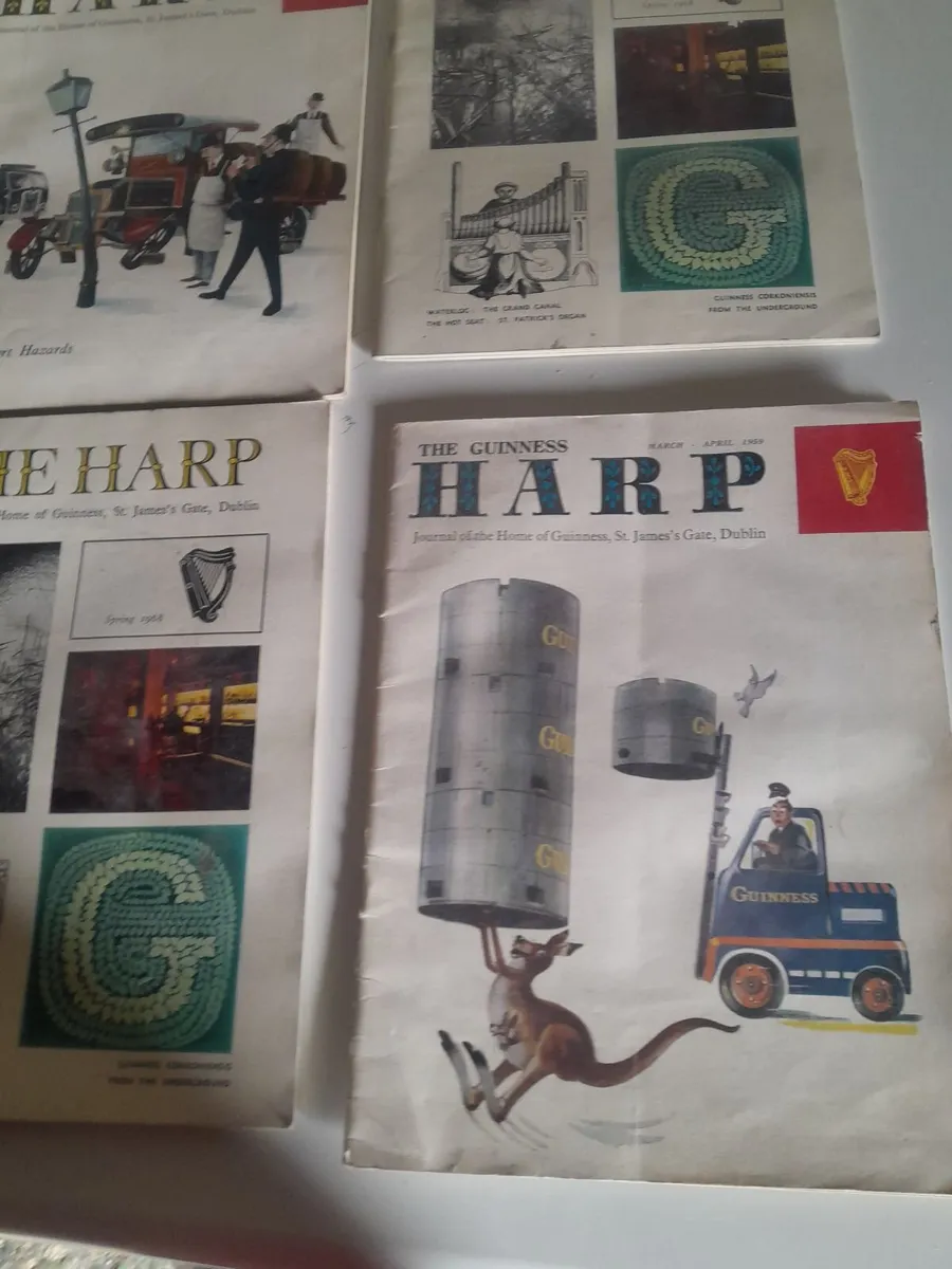Six  guinness  harp magazines - Image 3
