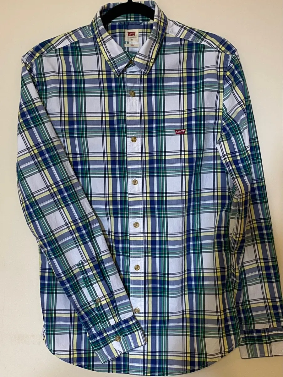 Levis check long sleeve 100% cotton casual shirt - Image 1