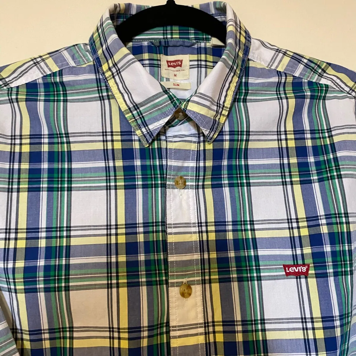 Levis check long sleeve 100% cotton casual shirt - Image 2