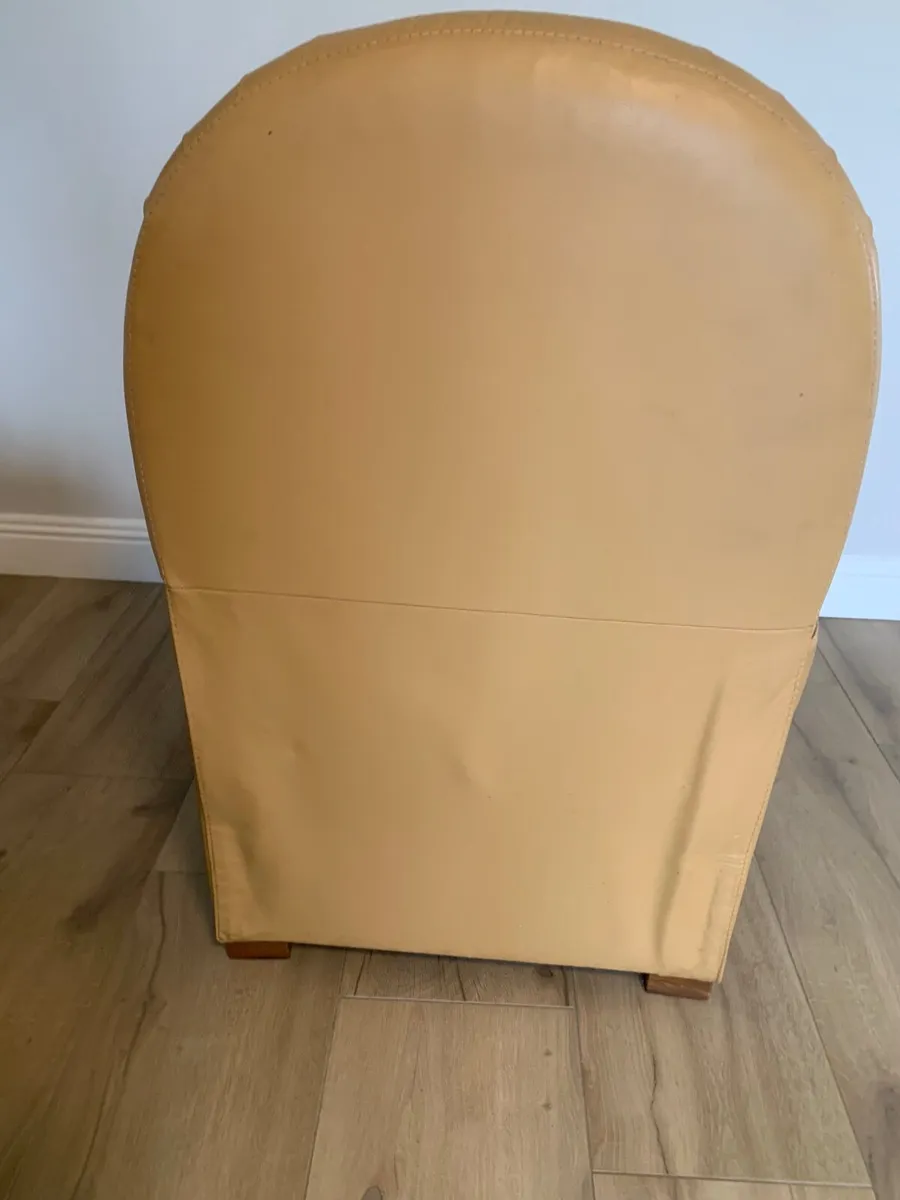 Natuzzi Leather Recliner Armchair - Image 3