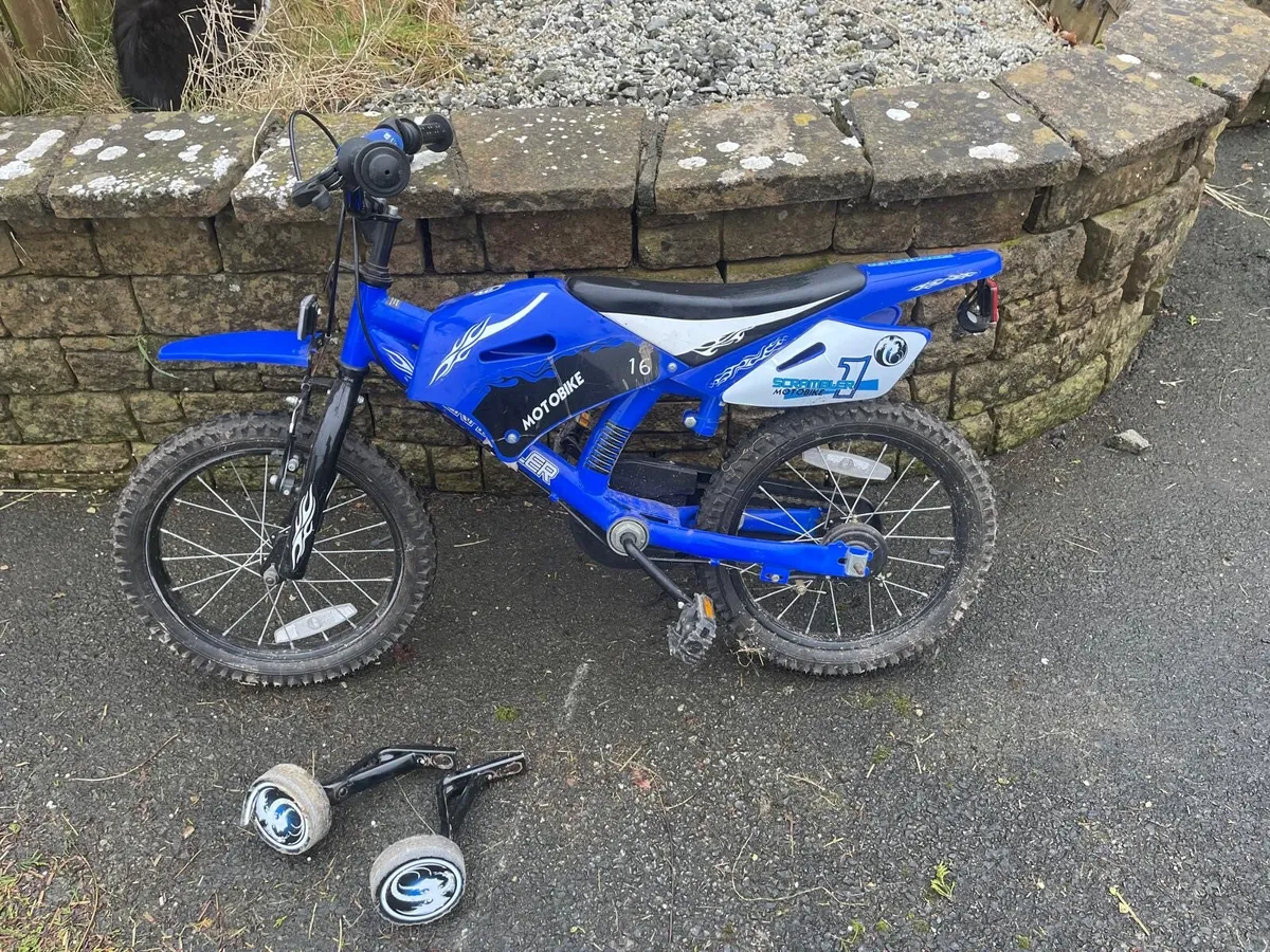 Kids Bicycle Moto Scrambler 16 inch