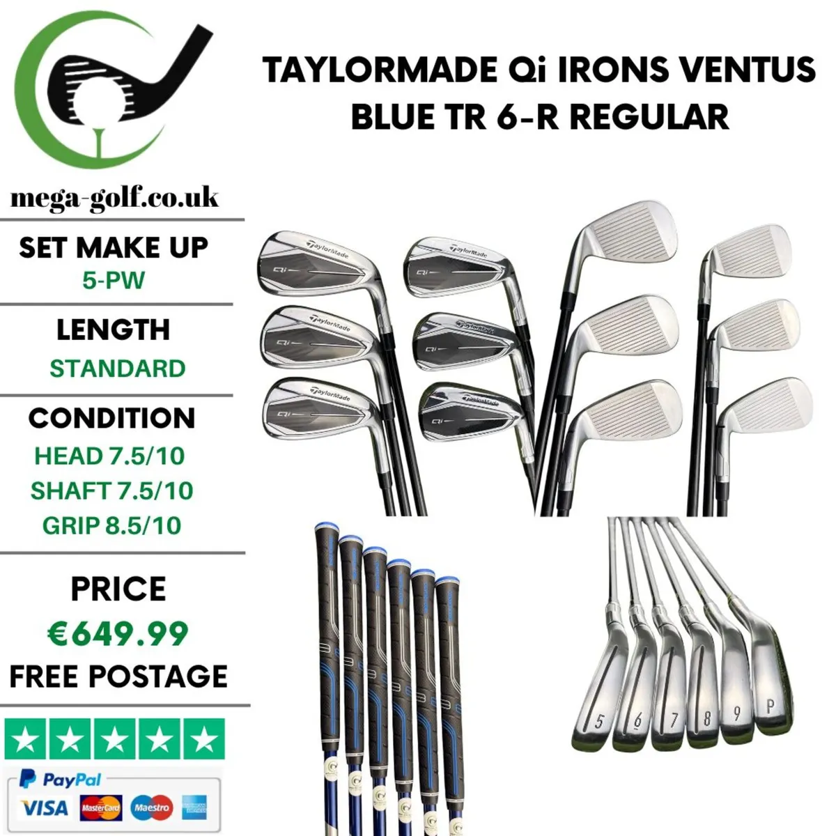 Taylormade Qi Irons / 5-Pw / Regular - Image 1
