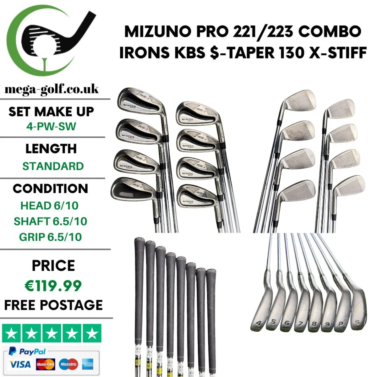 Nemesis RS-I TWS Irons / 4-Pw-Sw / Uniflex - Image 1