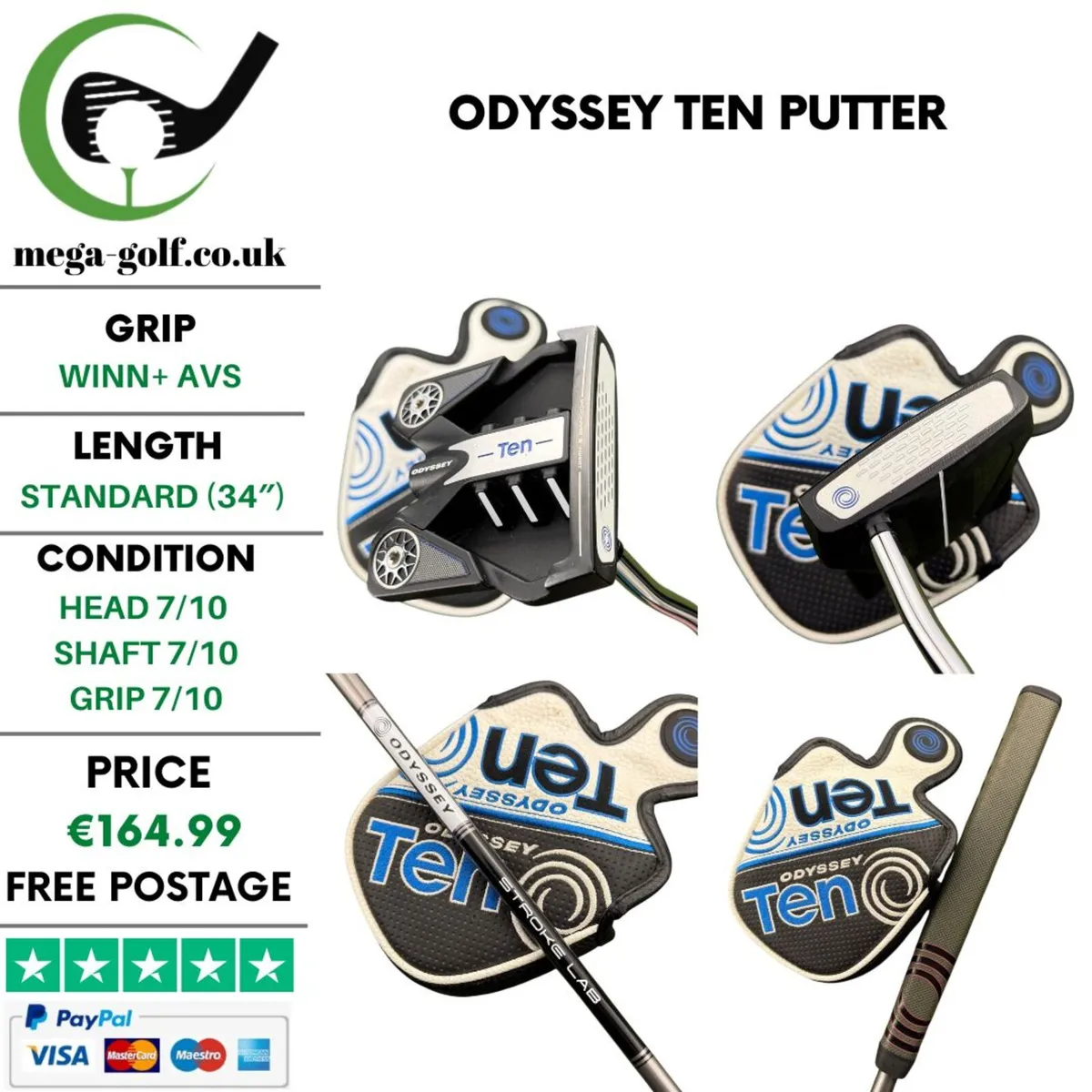 Odyssey Ten Putter / 34" - Image 1
