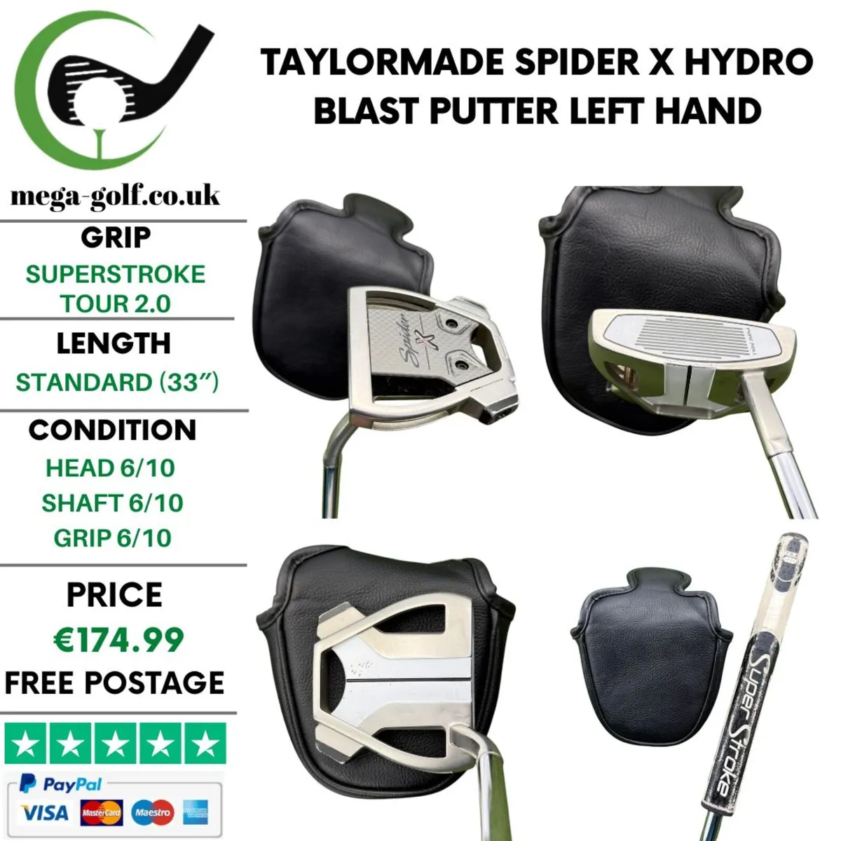 Taylormade Spider X Hydro Blast Putter / 33" - Image 1