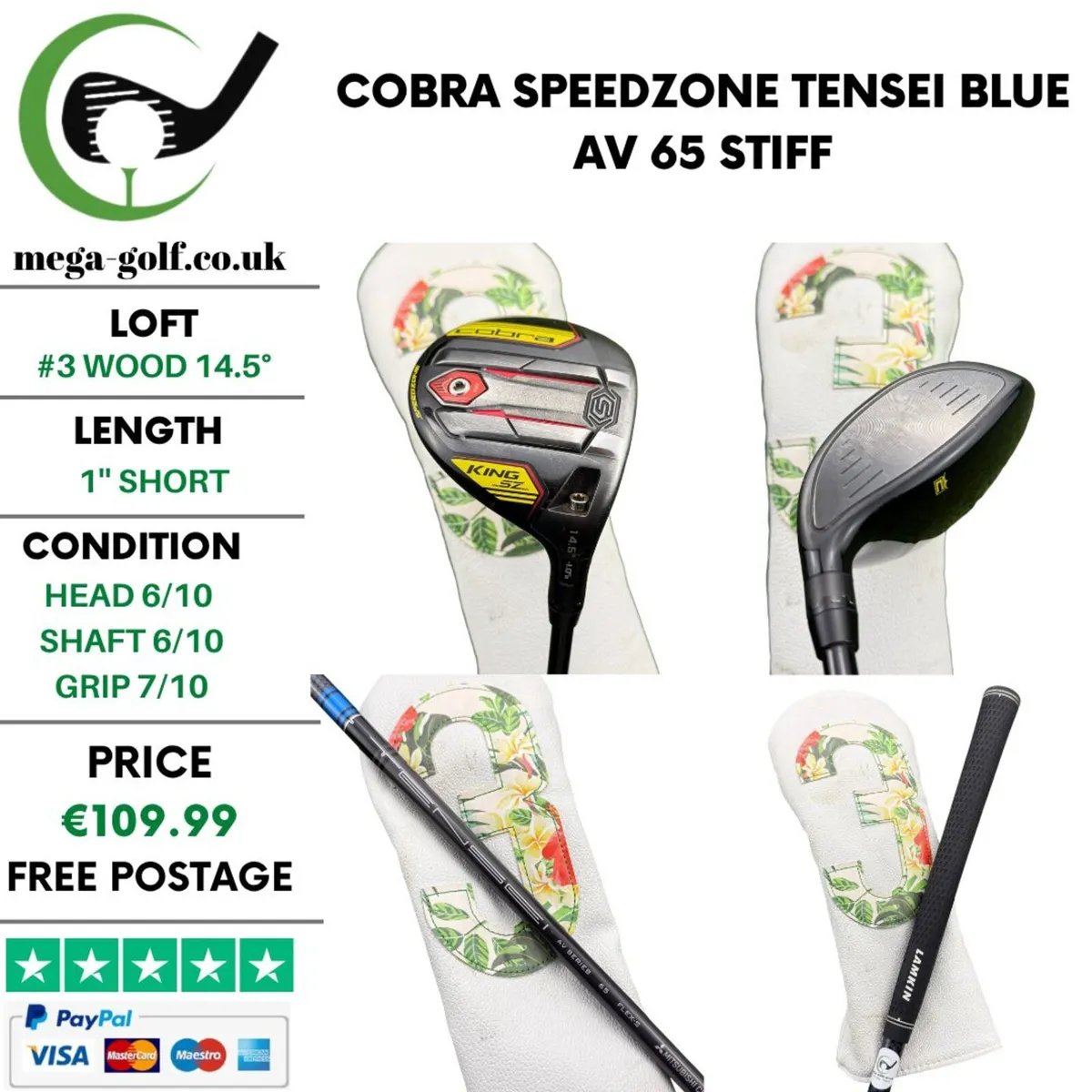Cobra Speedzone #3 Wood 14.5° / Stiff - Image 1