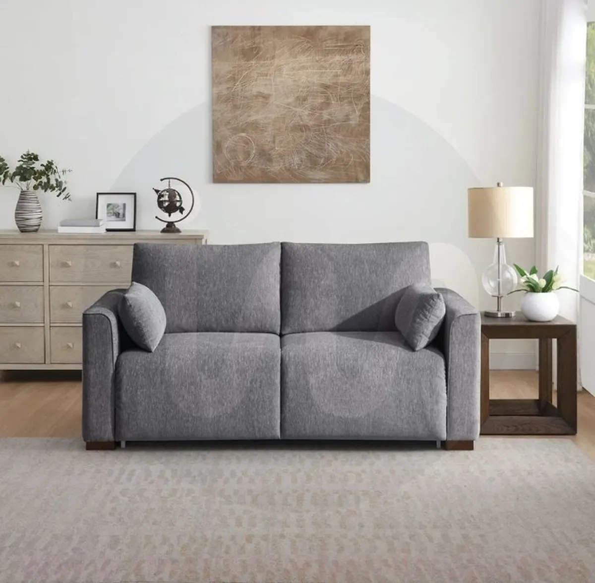 Scottsboro Full Foam Sofa Bed – Light Grey - Image 2