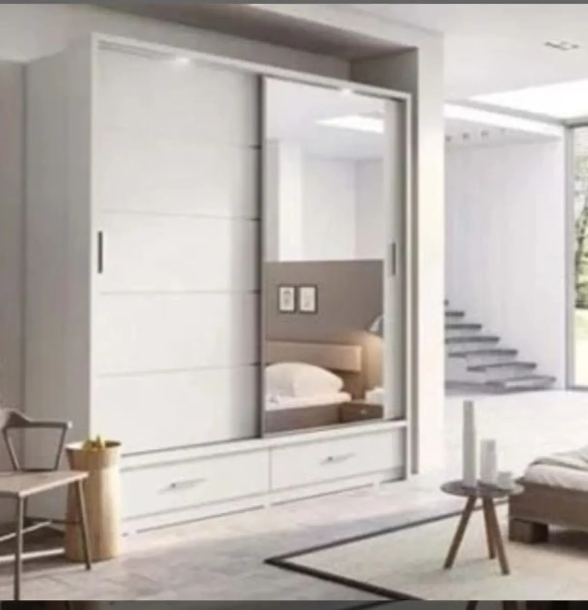 Alpha Sliderobe 2.0m White - Image 3