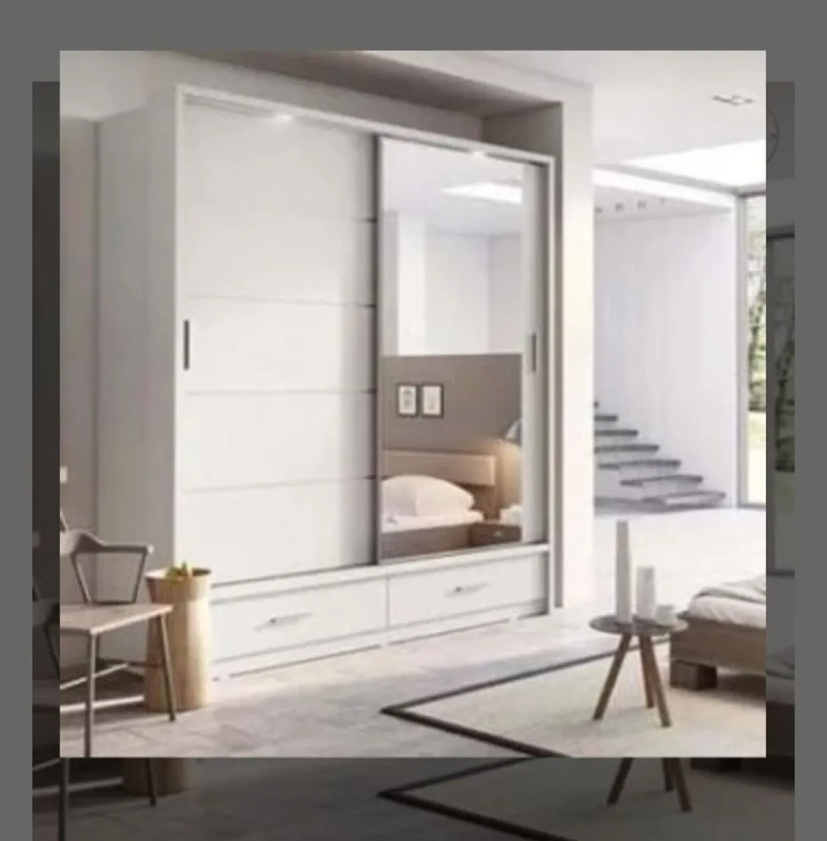 Alpha Sliderobe 2.0m White - Image 1