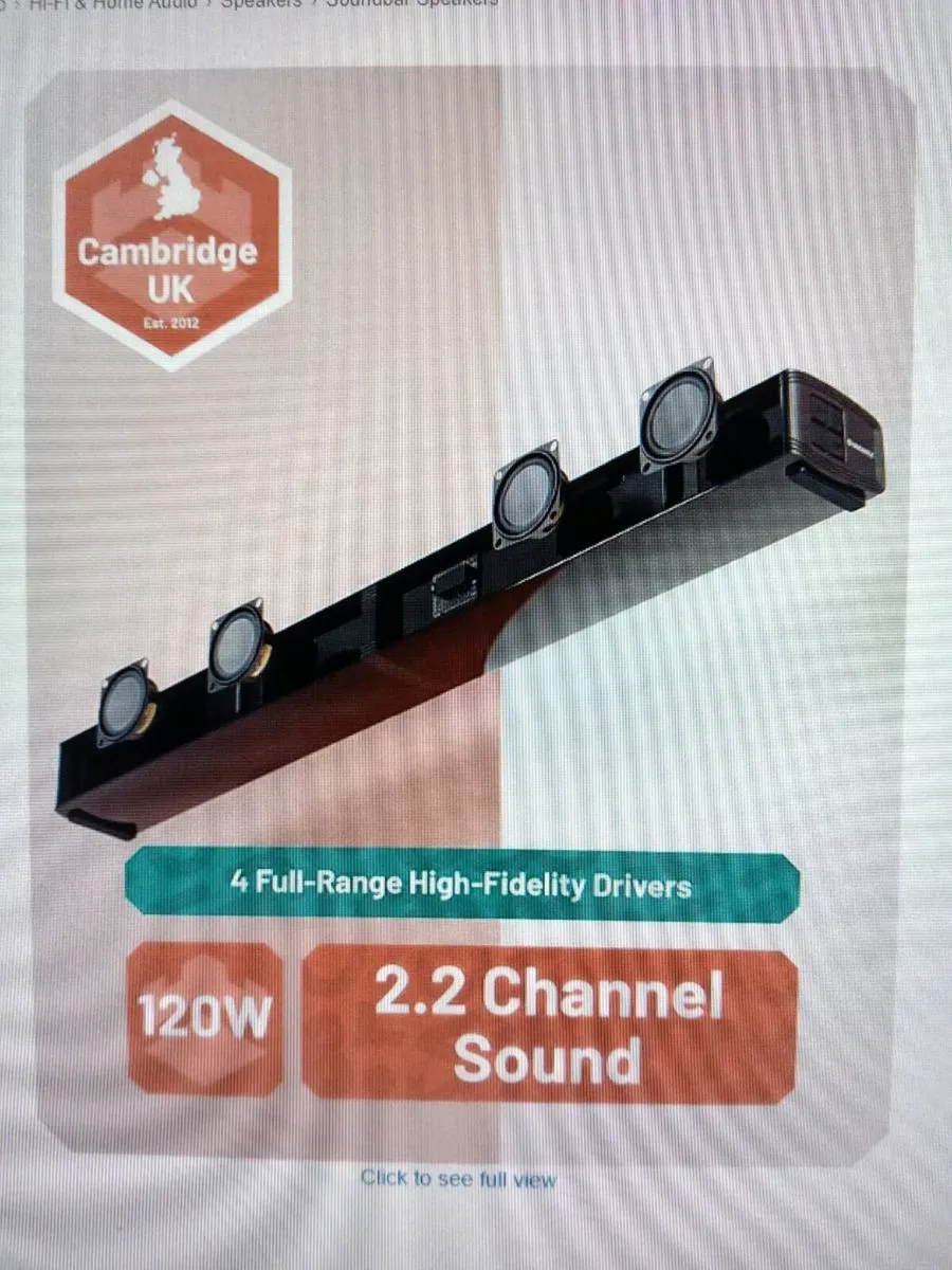 Soundbar Oakcastle SB80 120 W Immersive Sound Exp - Image 1