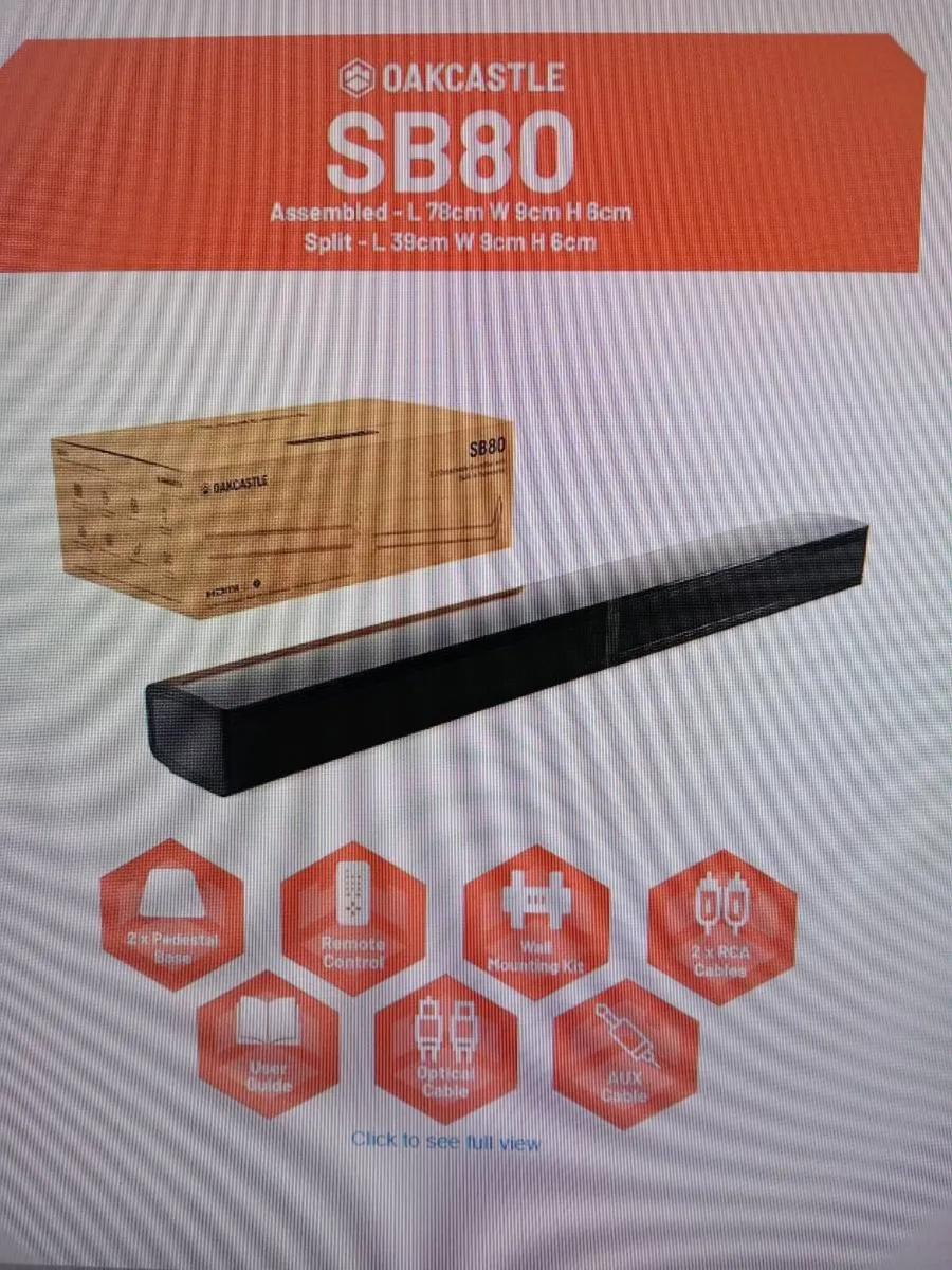 Soundbar Oakcastle SB80 120 W Immersive Sound Exp - Image 3