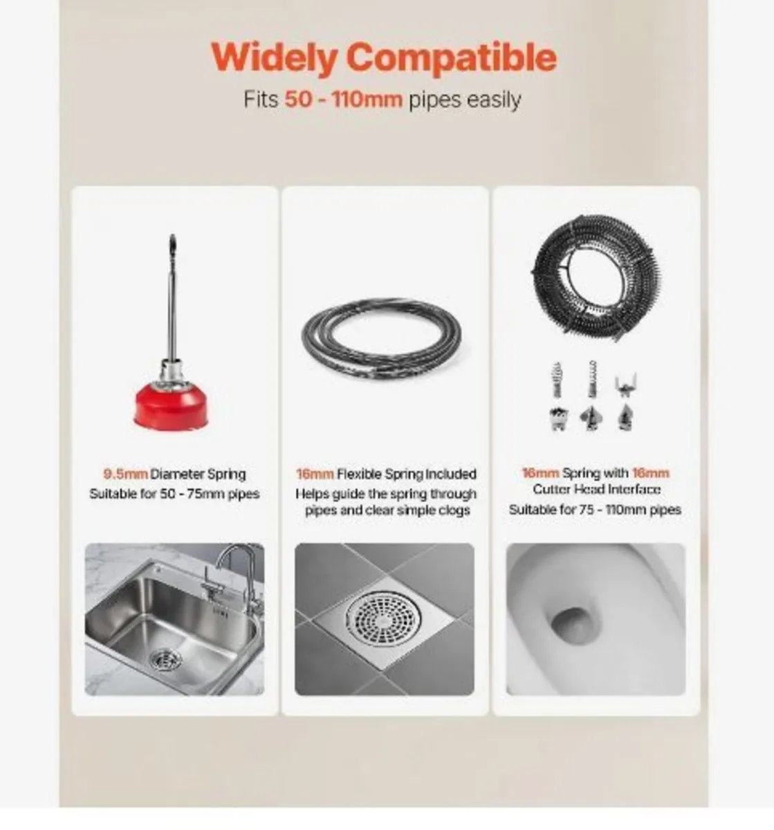 Drain Cleaner Machine, 390W - Image 3