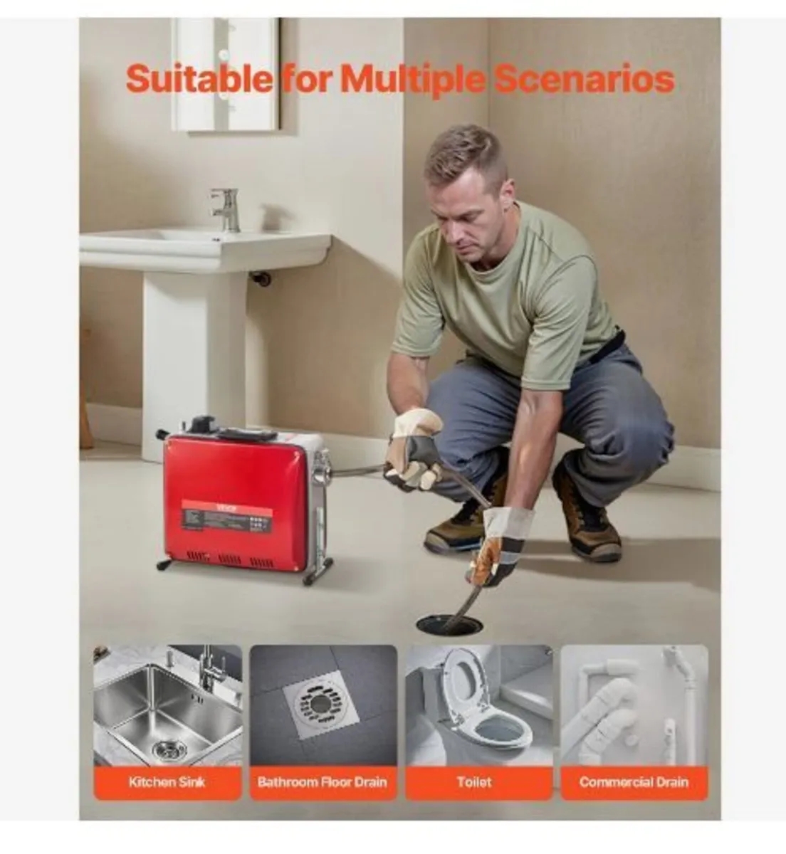 Drain Cleaner Machine, 390W - Image 4