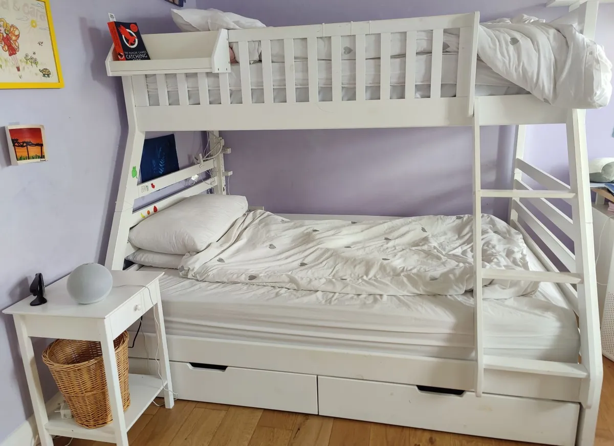 Bedroom Furniture–Bunk Bed,Side Table,Bookshelves - Image 1