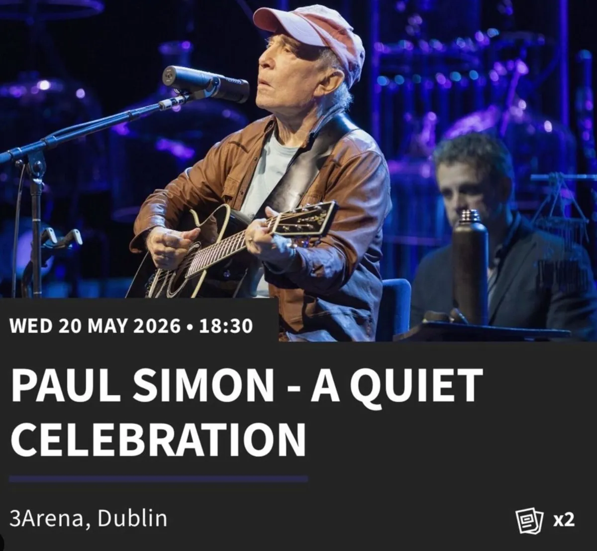 Paul Simon Tickets 3Areana - Best Seats - Image 1