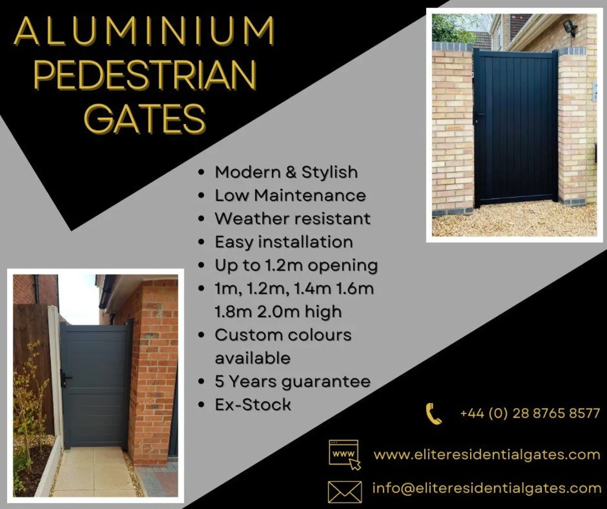Aluminium Pedestrian / Garden Gates - Image 1