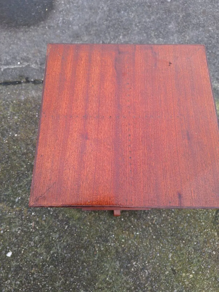 Vintage three tier wooden book stand - Image 3