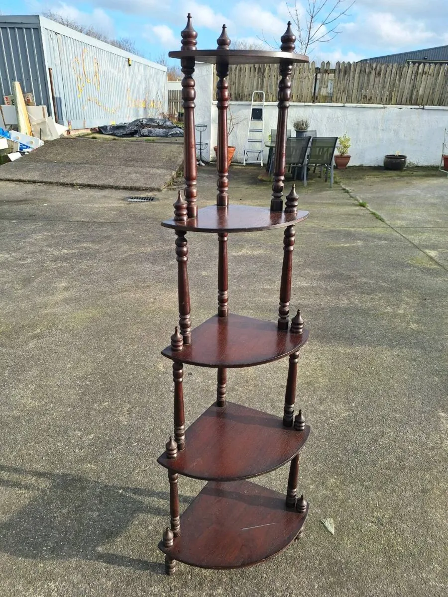 Corner five tier whatnot shelf - Image 2