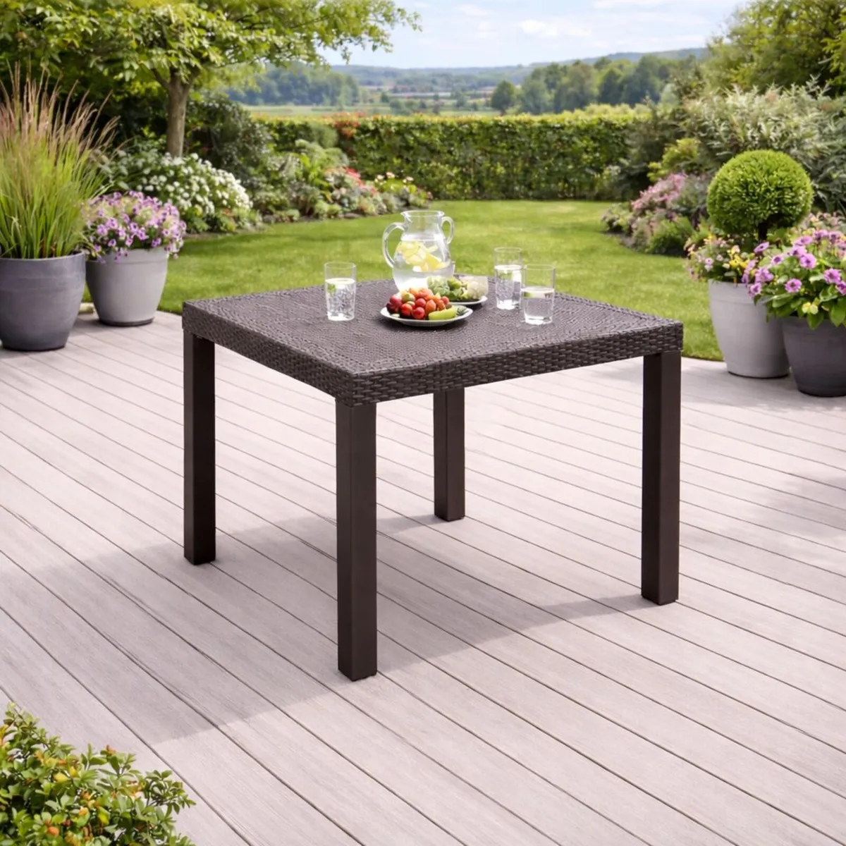 🌿 CedarRattan Garden Table  & 4 Chairs  Delivered - Image 4