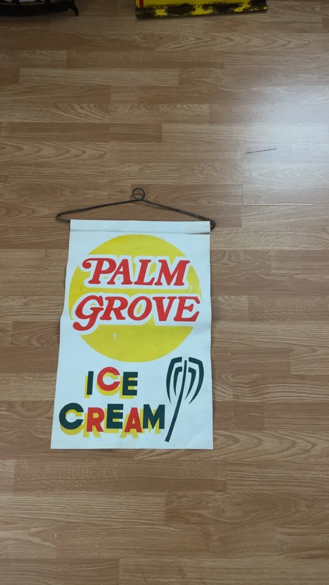 Vintage ice cream banner