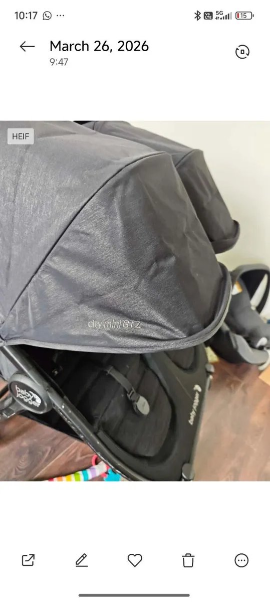 Double buggy Baby jogger,city mini gt2 - Image 2