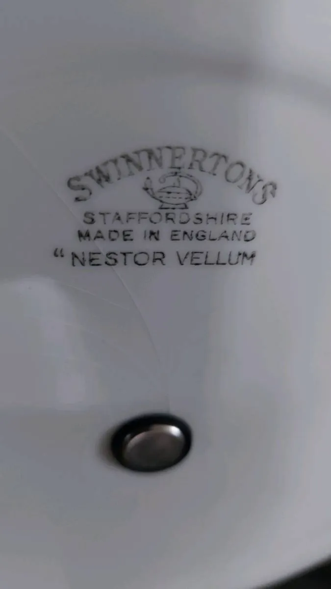 Vintage two tier Staffordshire cake stand - Image 3