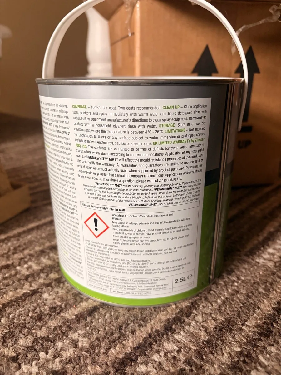Zinsser Mould Resistant Paint 2.5L - Image 3