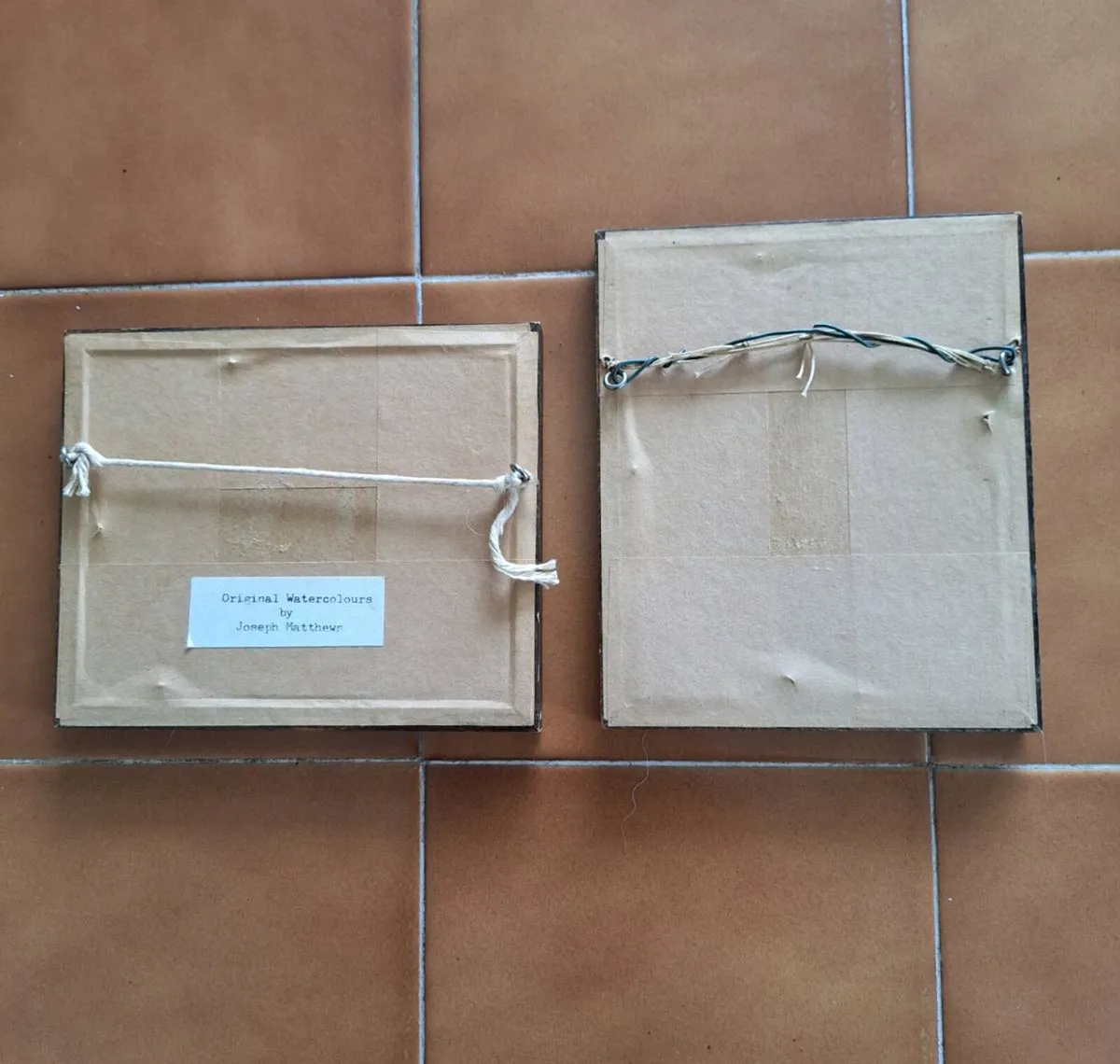 Two original miniature water colours - Image 2