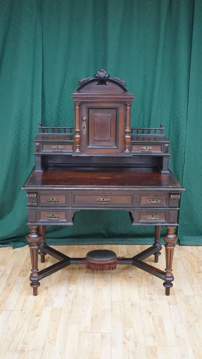 Grunderzeit Rosewood Writing Desk, c.1880 - Image 2