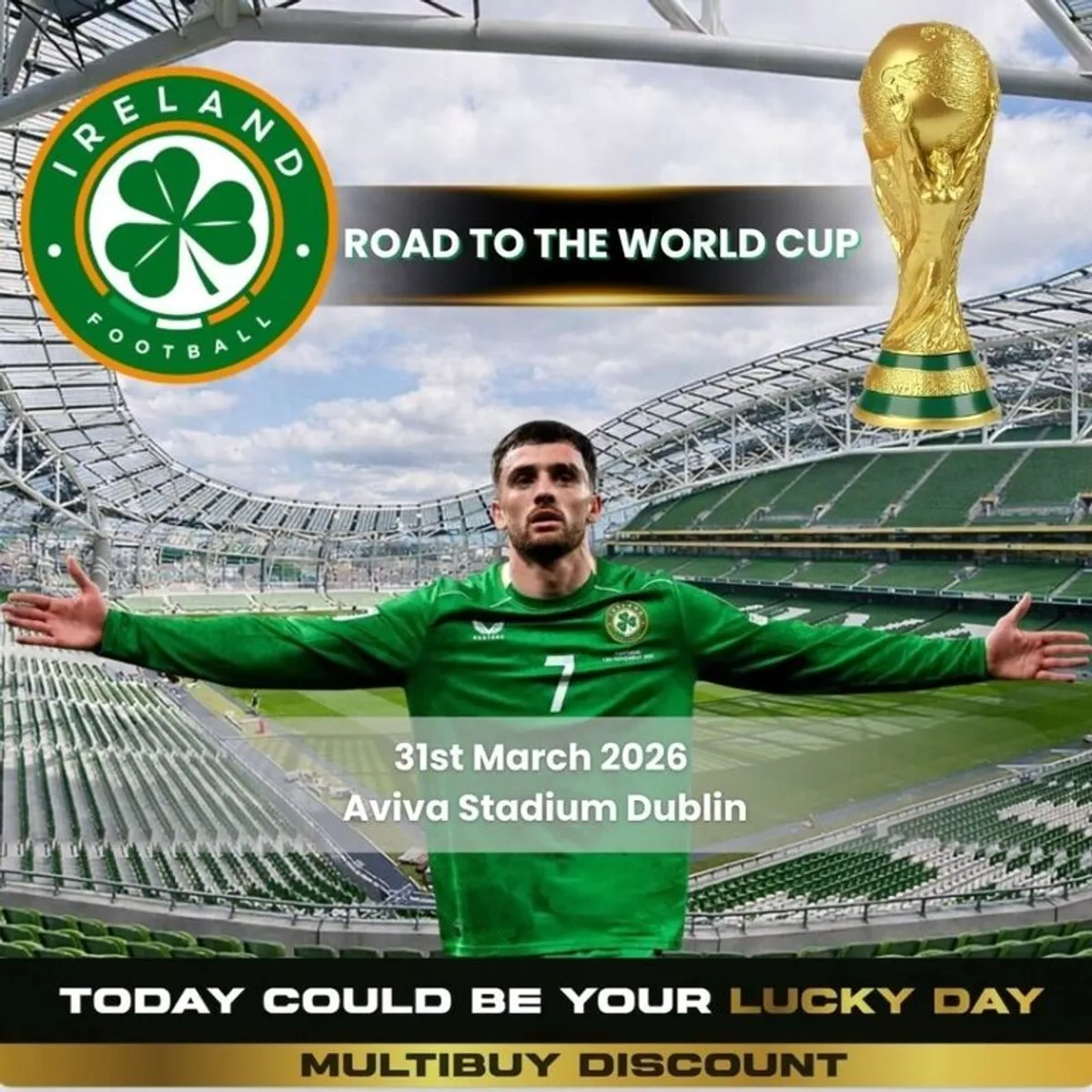 Irelands Soccor Match 31st Aviva - Image 1