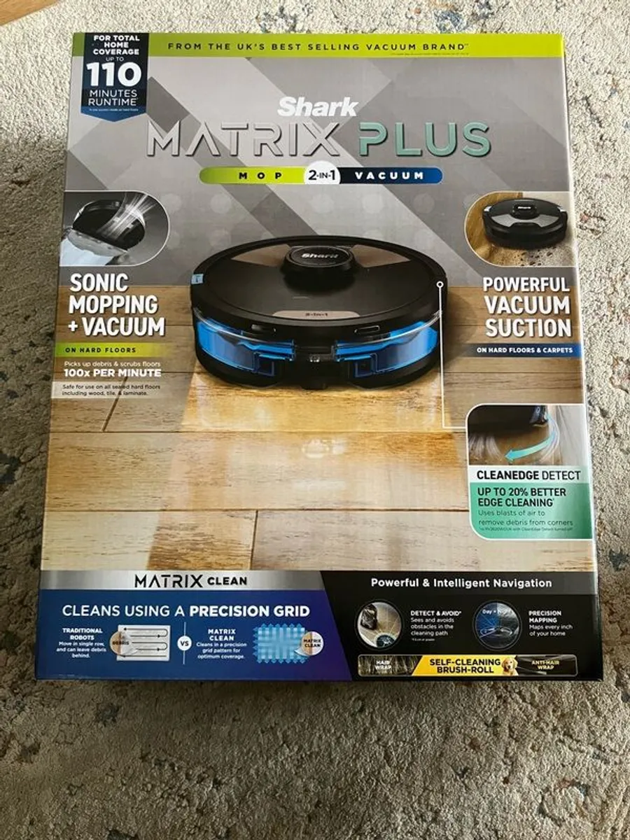 Robot Hoover (vacuum cleaner) and Mop - Shark Matrix Plus 2 in 1 - Image 3