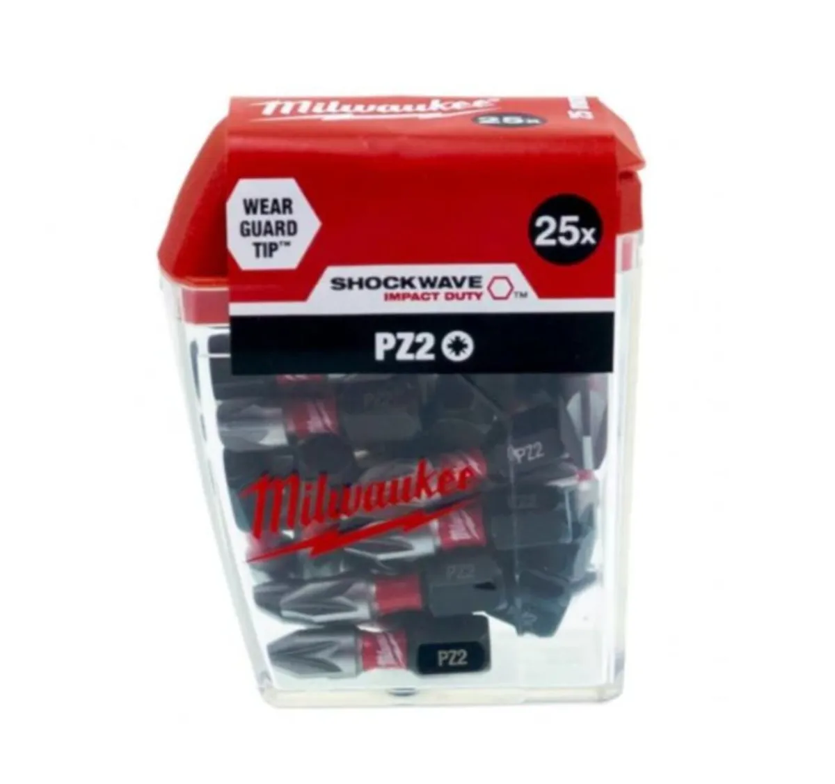 Milwaukee SHOCKWAVE PZ2 25mm Screwdriver Bit 25pk - Image 3