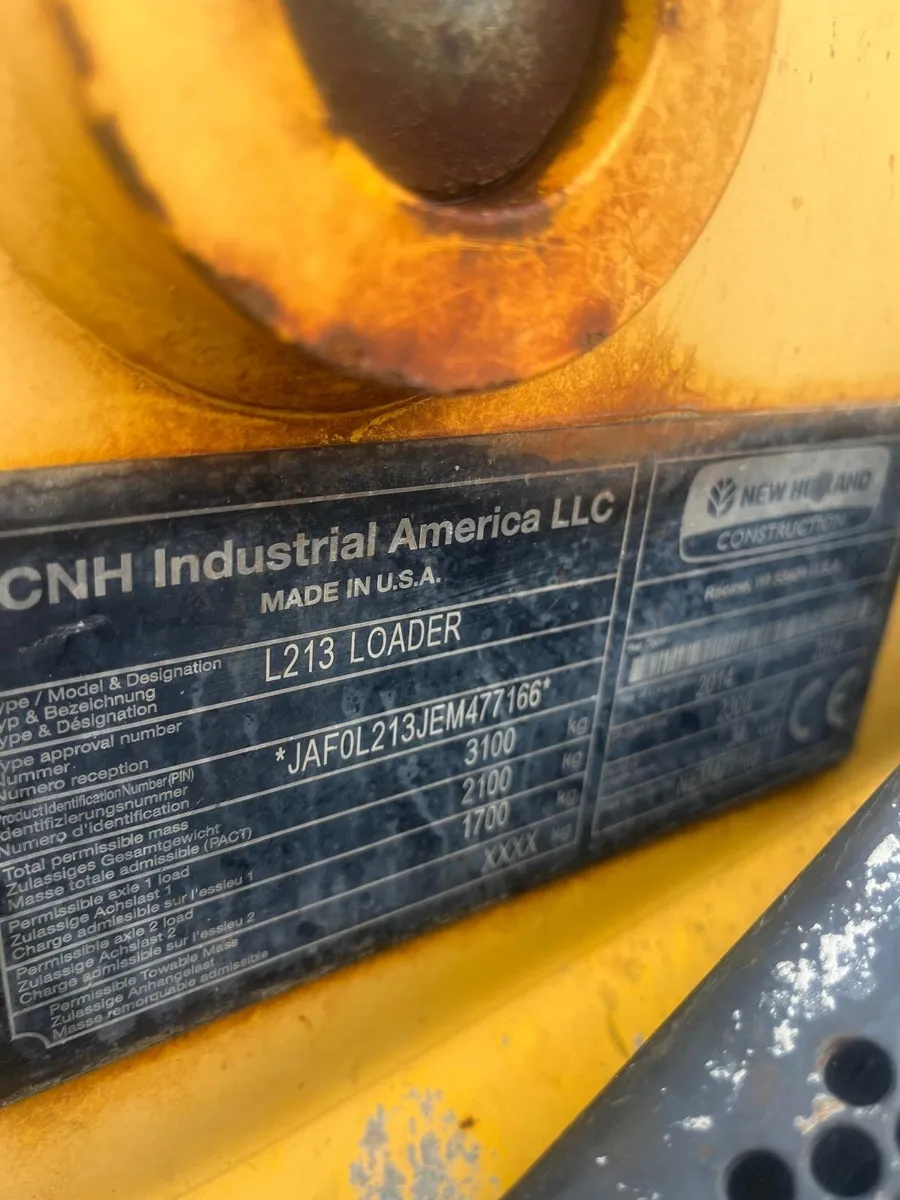 2014 New Holland skid steer no vat - Image 4