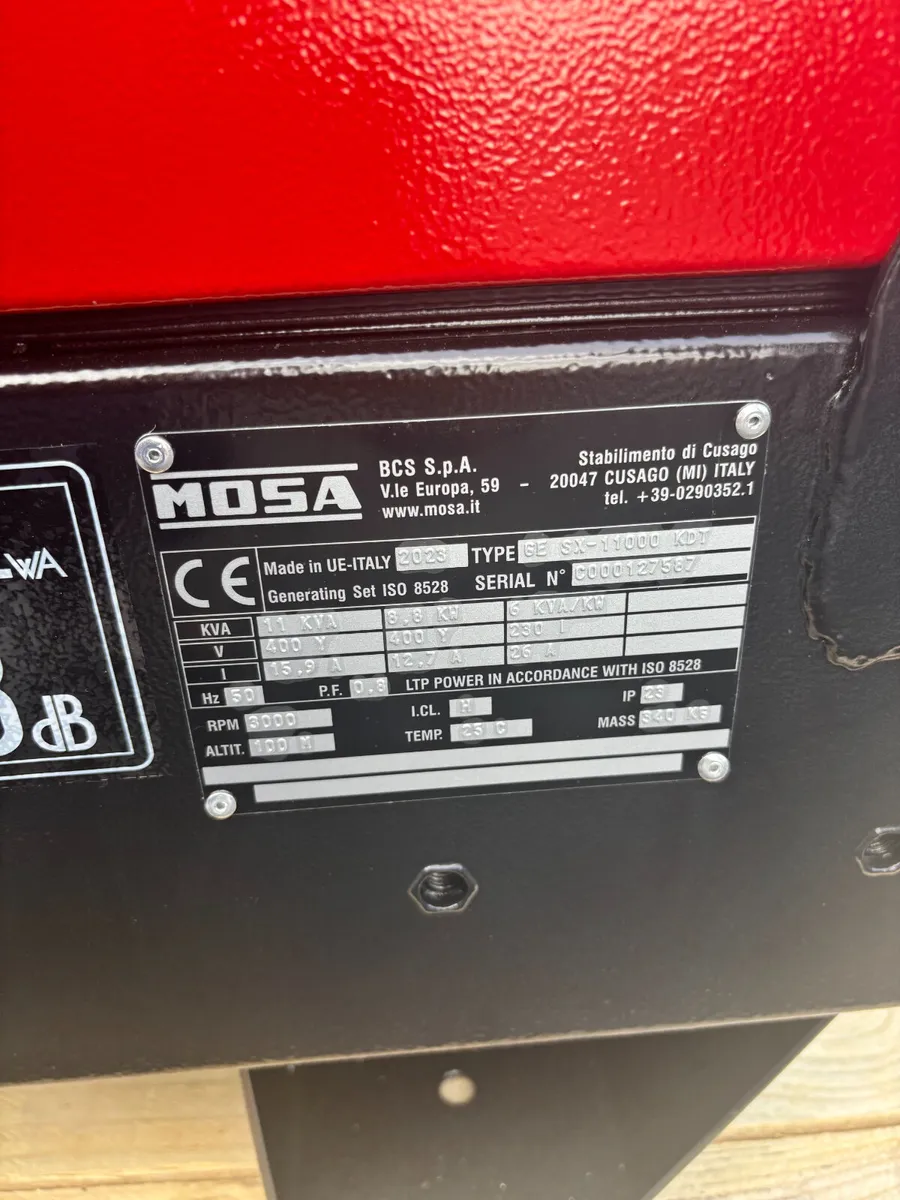 Mosa GE SX 11000 KDT Diesel Generator - Image 3