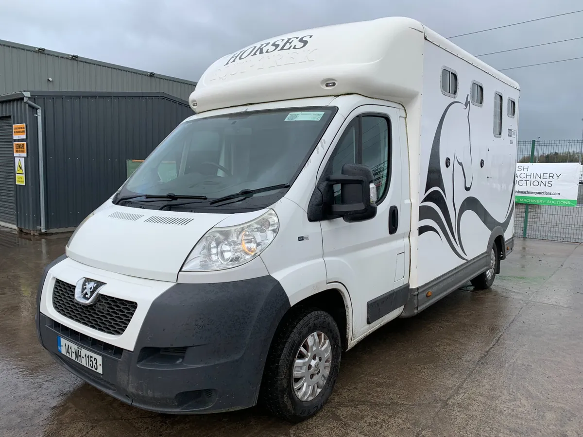 2014 PEUGEOT EQUI-TREK HORSEBOX FOR AUCTION - NAAS - Image 1