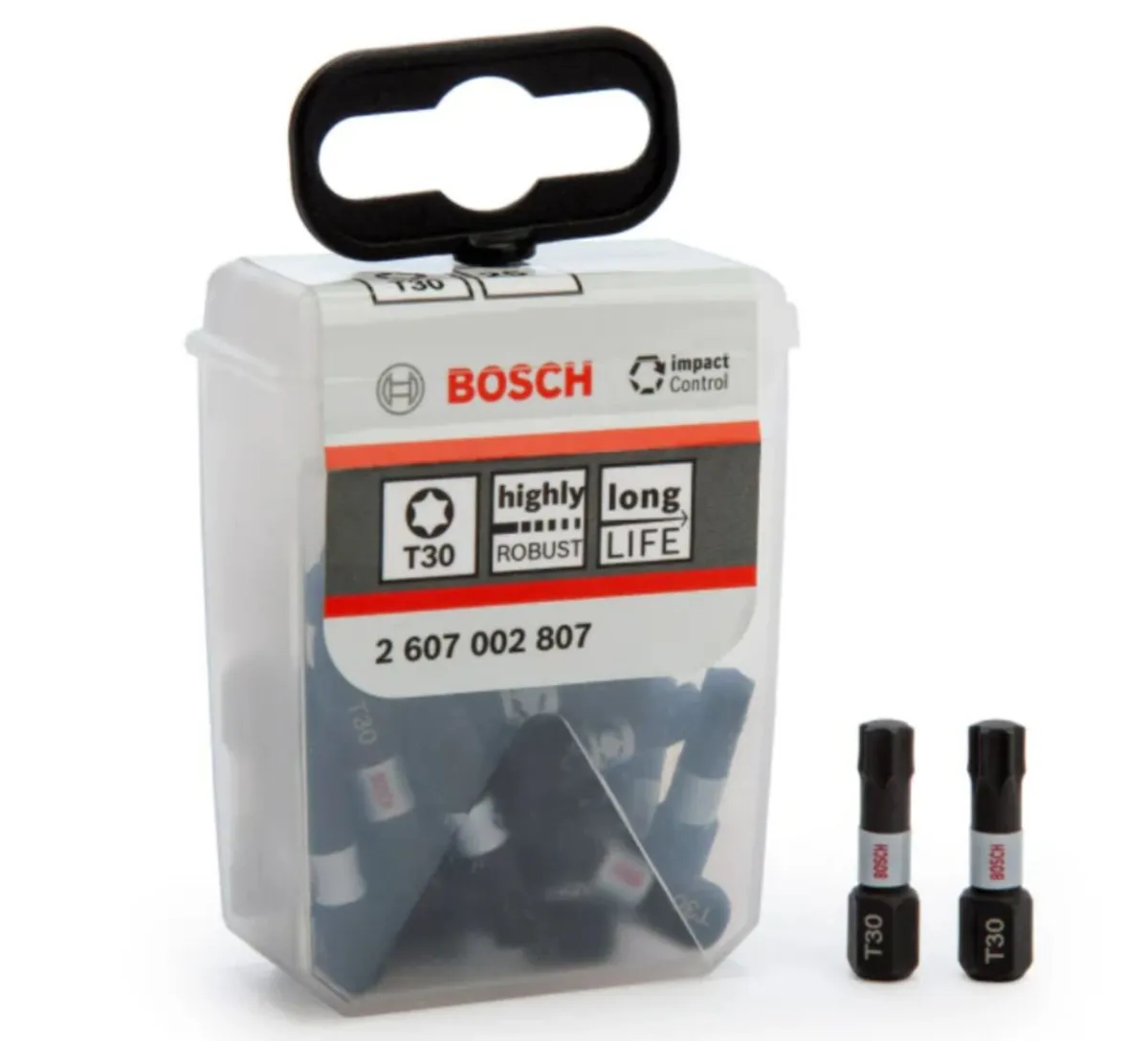 Bosch T30 Impact Control Screwdriver Bits 25 pk