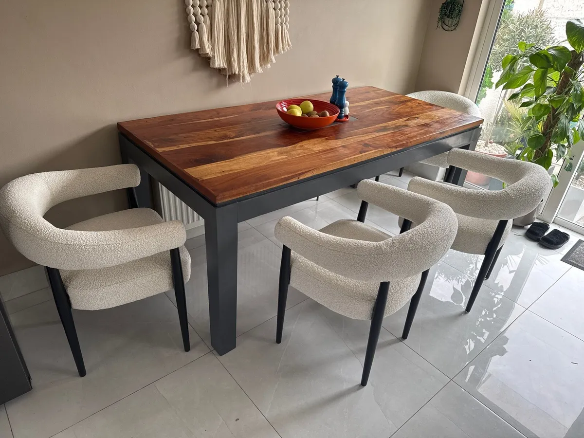 Dining chairs and table