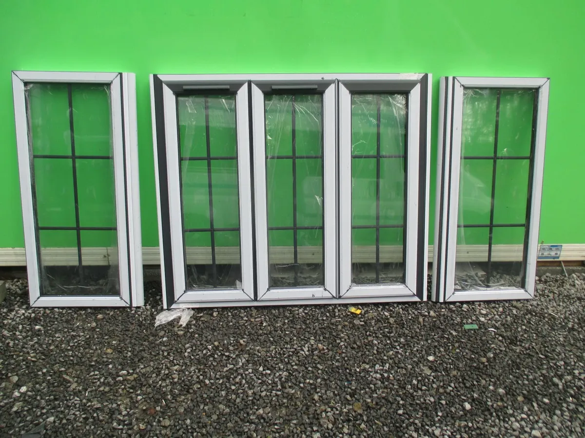 Grey UPVC Double glazed windows NEW - Image 1