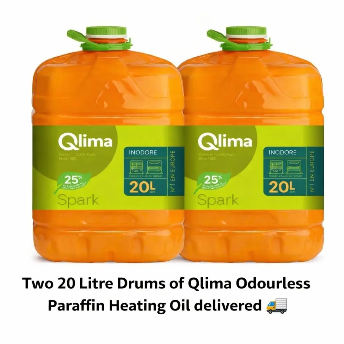 🔥 2 × 20L Qlima  Odourless Paraffin Oil Delivered - Image 1
