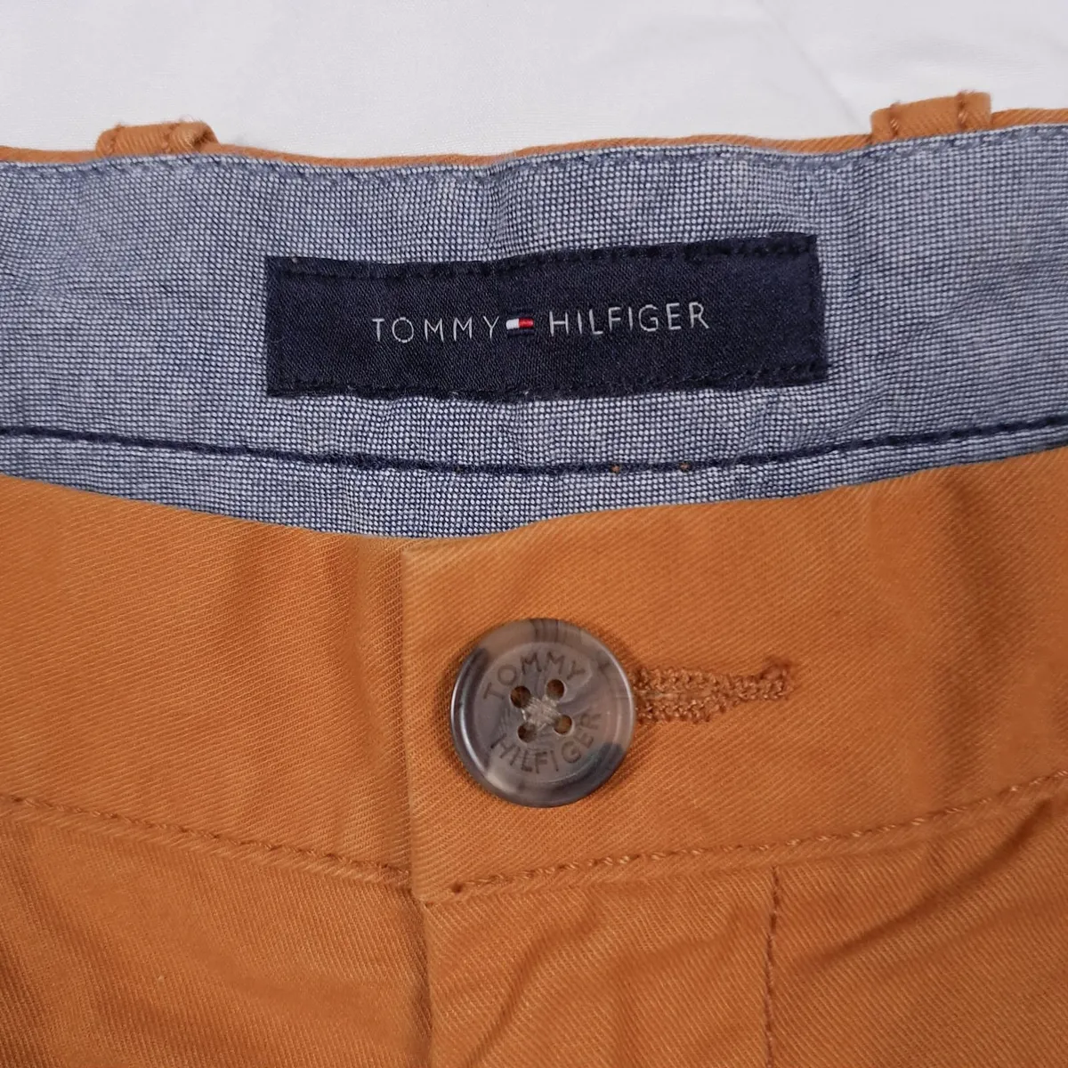 Tommy Hilfiger Mustard Yellow Trousers 30/29 - Image 4