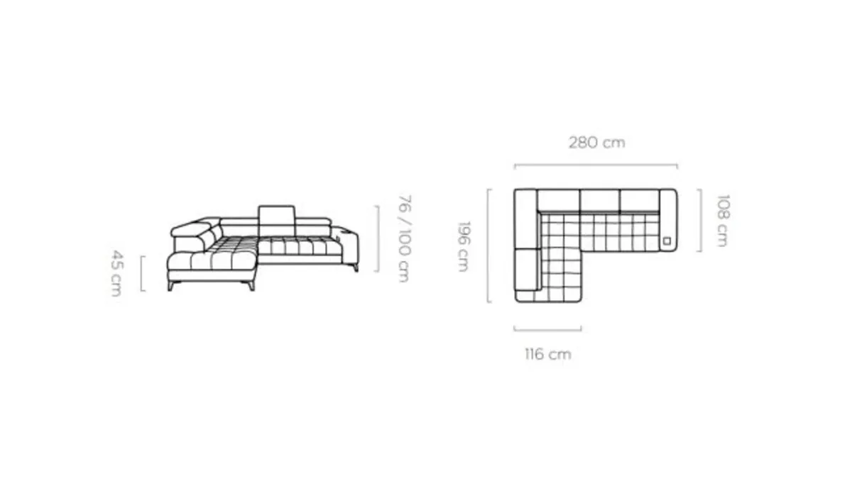 BAGGIO CORNER SOFA BED - Image 3