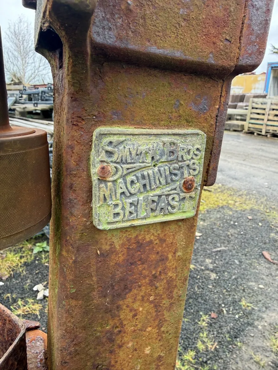 Tall Bottle Corker. Antique rusty and seized. - Image 2